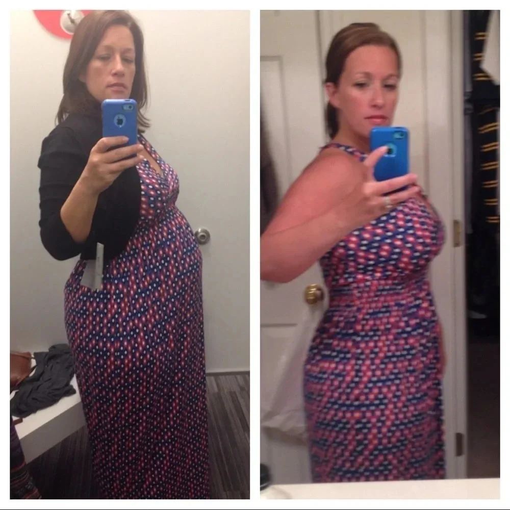 Halter neck blue and orange maxi dress - Picture 7 of 7